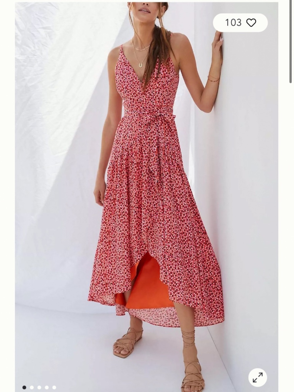 Hutch Flutter Wrap Midi Dress